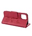 Rood Vlinder Bookcase Hoesje voor de iPhone 12 (Pro)
