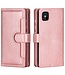 Rosegoud Portemonnee Bookcase Hoesje voor de iPhone 12 (Pro)