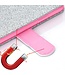Zilver Glitter Bookcase Hoesje voor de iPhone 12 (Pro)