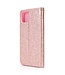 Rosegoud Glitter Bookcase Hoesje voor de iPhone 12 (Pro)