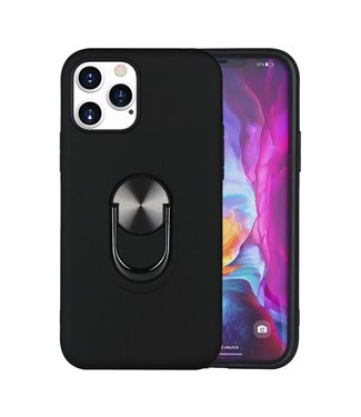 Zwart Afneembaar Hybrid Hoesje iPhone 12 (Pro)