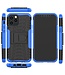 Blauw Kickstand Hybrid Hoesje voor de iPhone 12 (Pro)