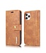 DG.Ming Bruin 2-in-1 Bookcase Hoesje voor de iPhone 12 (Pro)