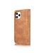 DG.Ming Bruin 2-in-1 Bookcase Hoesje voor de iPhone 12 (Pro)