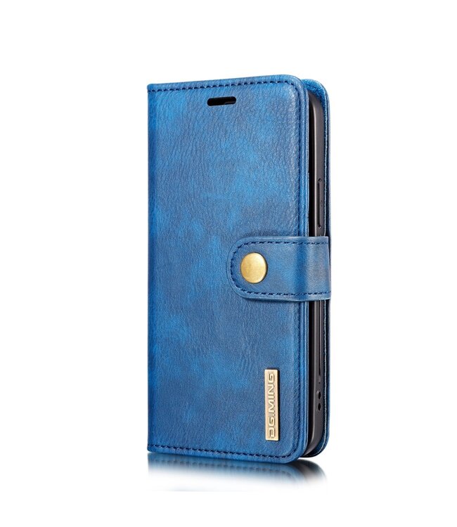 DG.Ming DG.Ming Blauw 2-in-1 Bookcase Hoesje voor de iPhone 12 (Pro)