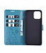 Blauw Vlinder Bookcase Hoesje voor de iPhone 12 (Pro)
