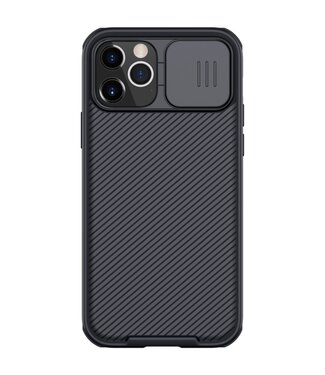 Nillkin Zwart CamShield Hardcase Hoesje iPhone 12 (Pro)