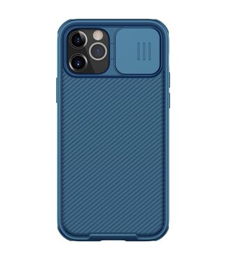 Nillkin Blauw CamShield Hardcase Hoesje iPhone 12 (Pro)