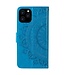 Blauw Totem Bookcase Hoesje voor de iPhone 12 (Pro)