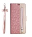 Roze Kanten Bloemen Bookcase Hoesje voor de iPhone 12 (Pro)