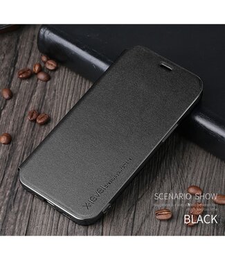 X-Level Zwart Bookcase Hoesje iPhone 12 (Pro)
