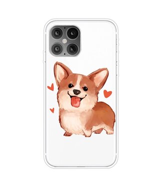 Cute Dog TPU Hoesje iPhone 12 (Pro)
