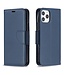 Blauw Wallet Bookcase Hoesje voor de iPhone 12 (Pro)