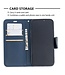 Blauw Wallet Bookcase Hoesje voor de iPhone 12 (Pro)