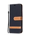 Zwart Jeans Bookcase Hoesje voor de iPhone 12 (Pro)