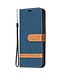 Blauw Jeans Bookcase Hoesje voor de iPhone 12 (Pro)