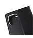 Mercury Mercury Zwart Wallet Bookcase Hoesje voor de iPhone 12 (Pro)