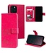 Roze Uilen Patroon Bookcase Hoesje voor de iPhone 12 (Pro)