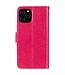Roze Uilen Patroon Bookcase Hoesje voor de iPhone 12 (Pro)