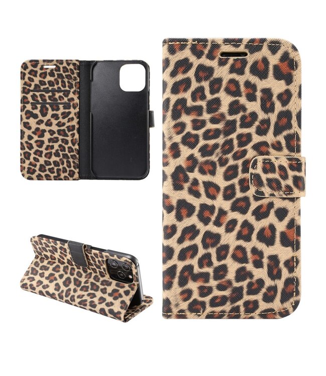 Luipaard Print Bookcase Hoesje voor de iPhone 12 (Pro)