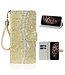 Goud Glitter Bookcase Hoesje voor de iPhone 12 (Pro)