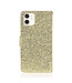 Goud Glitter Bookcase Hoesje voor de iPhone 12 (Pro)