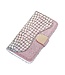 Rosegoud Bling Bling Bookcase Hoesje voor de iPhone 12 (Pro)