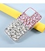 Roze / Zilver Diamanten TPU Hoesje voor de iPhone 12 (Pro)
