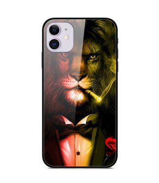 Leeuw in Pak Hybrid Hoesje iPhone 12 (Pro)