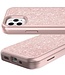 Rosegoud Glitter Hybrid Hoesje voor de iPhone 12 (Pro)