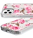 Roze Bloemen TPU Hoesje voor de iPhone 12 (Pro)