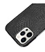 Zwart Krokodillen Hardcase Hoesje voor de iPhone 12 (Pro)