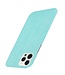 Lichtblauw Krokodillen Hardcase Hoesje voor de iPhone 12 (Pro)