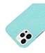 Lichtblauw Krokodillen Hardcase Hoesje voor de iPhone 12 (Pro)