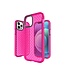 Roze Grid TPU Hoesje voor de iPhone 12 (Pro)