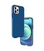 Blauw Grid TPU Hoesje voor de iPhone 12 (Pro)