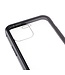 Zwart Tempered Glass + Metaal Hardcase Hoesje voor de iPhone 12 (Pro)