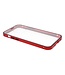 Rood Tempered Glass + Metaal Hardcase Hoesje voor de iPhone 12 (Pro)