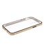 Goud Tempered Glass + Metaal Hardcase Hoesje voor de iPhone 12 (Pro)