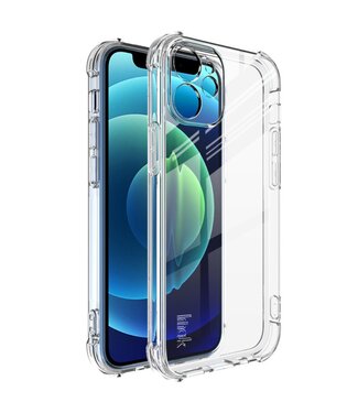 IMAK Transparant Full Coverage TPU Hoesje iPhone 12 (Pro)