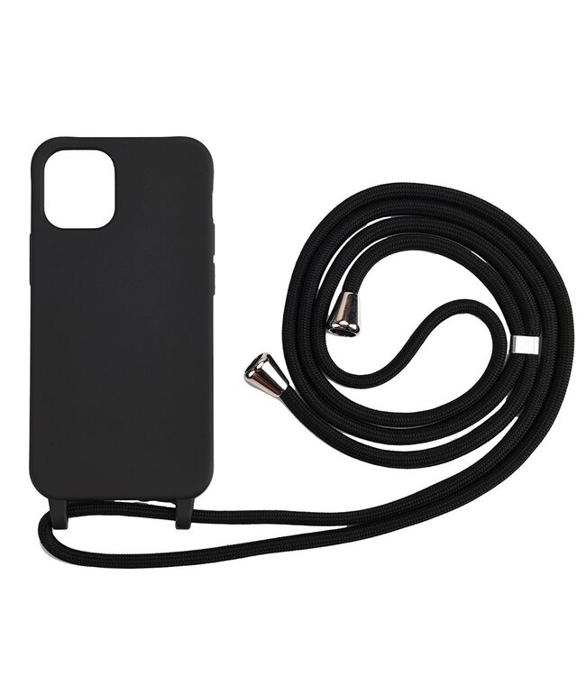 Zwart Koord TPU Hoesje voor de iPhone 12 (Pro)