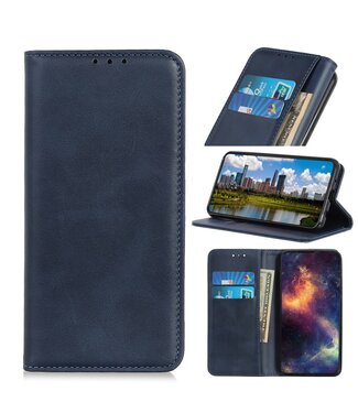 Donkerblauw Wallet Bookcase Hoesje iPhone 12 Pro Max