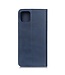 Donkerblauw Wallet Bookcase Hoesje voor de iPhone 12 Pro Max