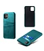 Ksq KSQ Turquoise Pasjeshouder Faux Lederen Hoesje voor de iPhone 12 Pro Max