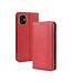 Rood Lederen Bookcase Hoesje voor de iPhone 12 Pro Max