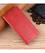 Rood Lederen Bookcase Hoesje voor de iPhone 12 Pro Max