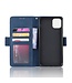 Blauw Pasjeshouder Bookcase Hoesje voor de iPhone 12 Pro Max