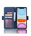 Blauw Pasjeshouder Bookcase Hoesje voor de iPhone 12 Pro Max