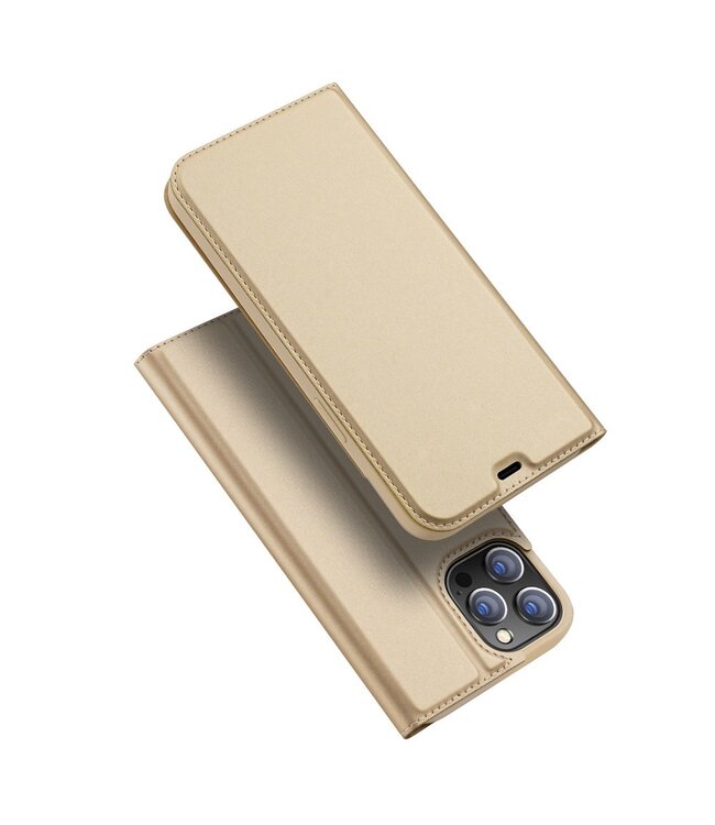 Dux Ducix Dux Ducix Goud Bookcase Hoesje voor de iPhone 12 Pro Max