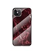 Rood Marmer Design Hybrid Hoesje voor de iPhone 12 Pro Max